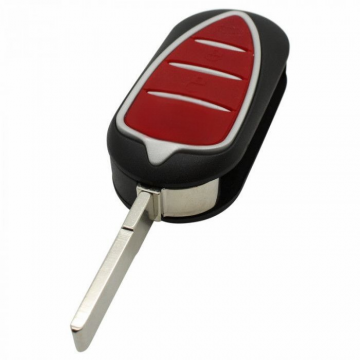Alfa 3-button folding key - key blade straight with electronics 434MHZ - PCF7946 transponder