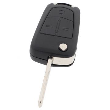Opel 3-button folding key with electronics 433MHZ - ID46 - PCF7946 transponder for Opel Vectra (model 2) - 93187508