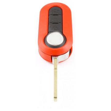 Fiat 3-knops klapsleutel rood - sleutelbaard recht