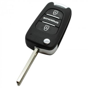 Kia Sportage 3-button folding key - key blade straight (model 2)