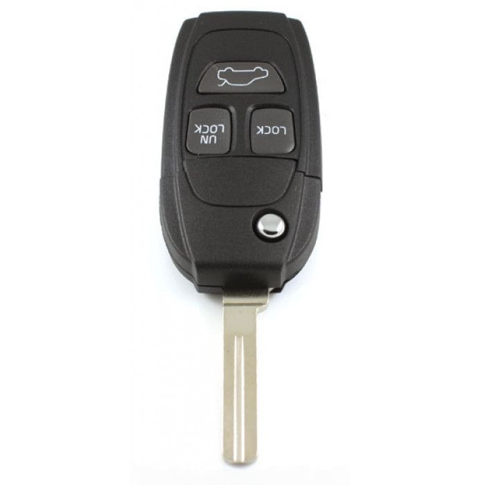 Volvo 3-button folding key - key blade straight with notch (conversion kit) main product photo