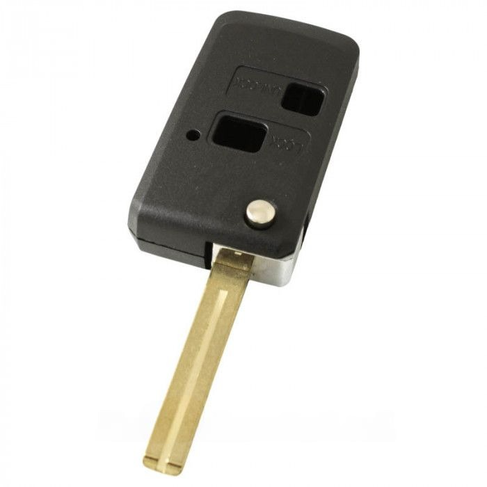 Lexus 2-button folding key - key blade straight with notch center - conversion kit main product photo