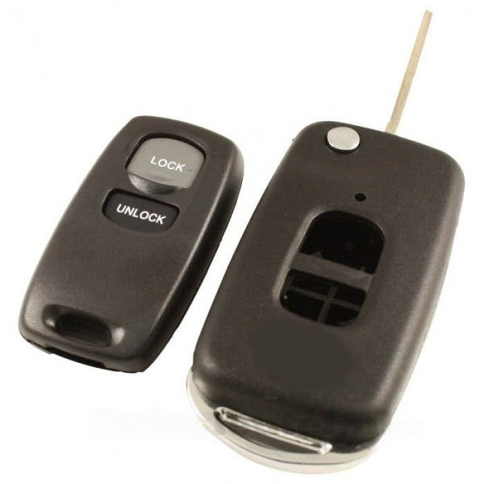 Mazda 2-button folding key - key blade point (model 2) - conversion kit for Mazda 323 main product photo
