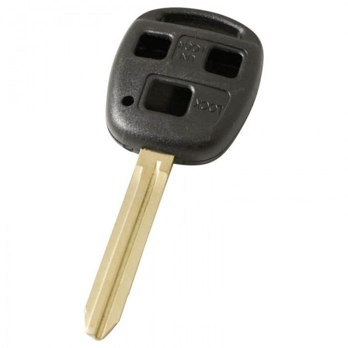 Toyota 3-button key housing - key blade tip (+/- 47mm) main product photo