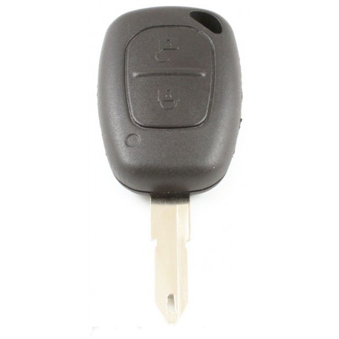 Renault 2-button key housing - key blade point with opening main product photo