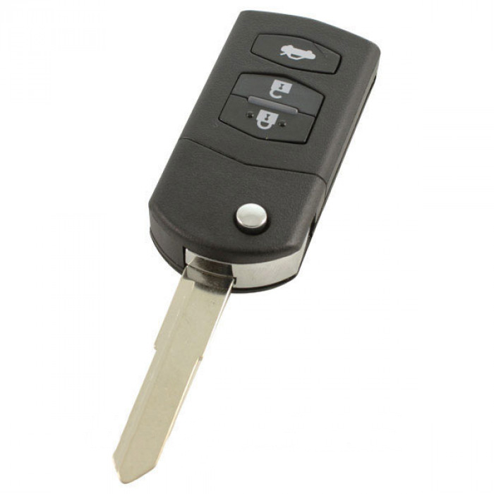 Mazda 3-button folding key - key blade tip main product photo