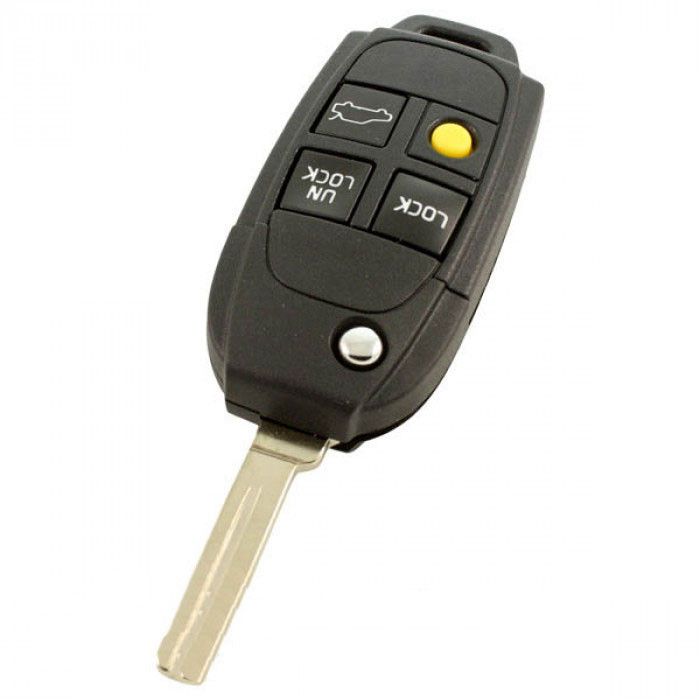 Llave plegable Volvo de 4 botones - hoja de la llave recta con muesca (kit de conversión) main product photo