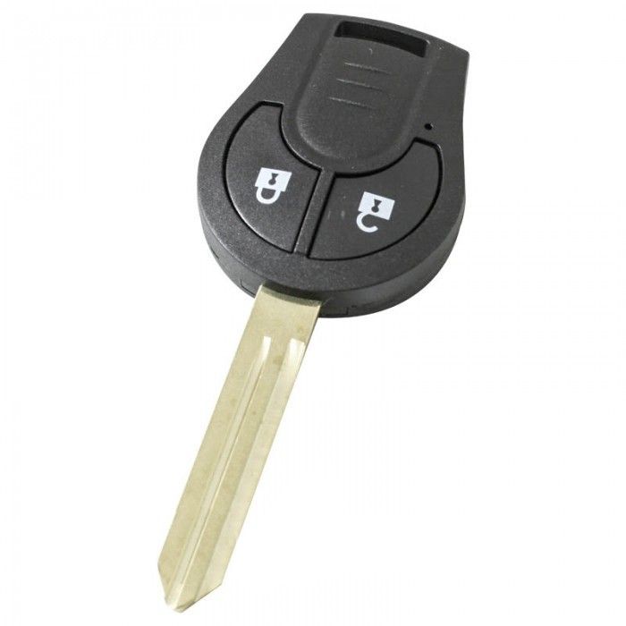 Carcasa de la llave Nissan de 2 botones - punta de la llave con muesca a la izquierda main product photo