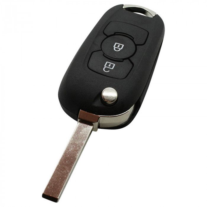 Opel 2-button folding key - key blade straight (model 3) main product photo