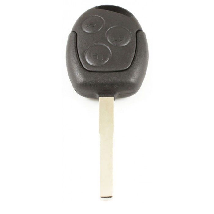 Ford 3-button key housing - key blade straight with electronics 433MHZ - 4D63 transponder main product photo