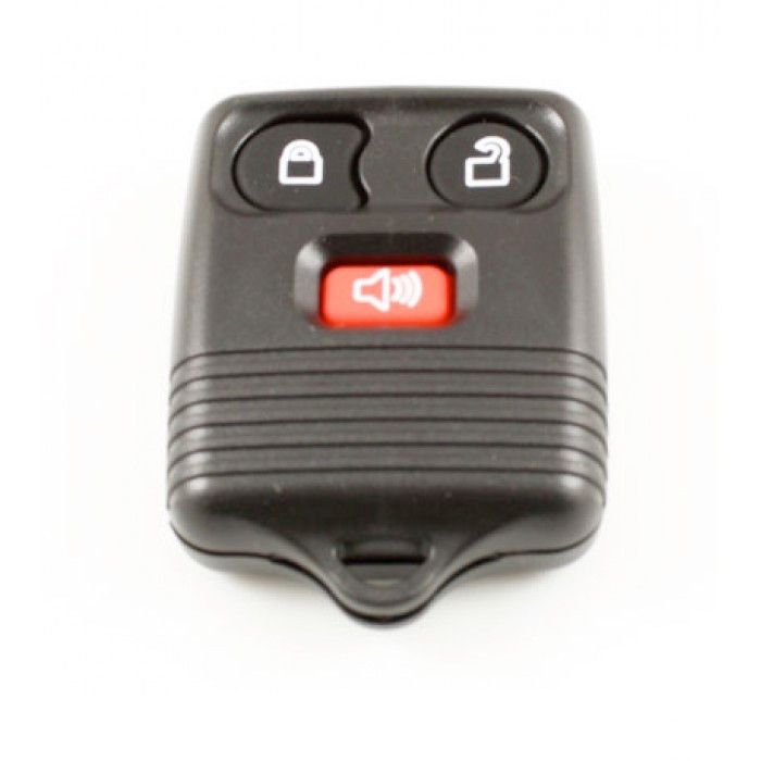 Ford 3-button remote control with electronics 433 MHZ - red button main product photo