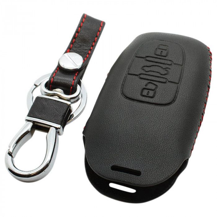 Funda para llave inteligente Audi de 3 botones - negra main product photo