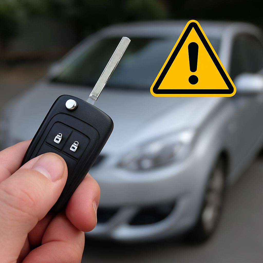 Porque é que a chave do meu carro funciona umas vezes e outras não?