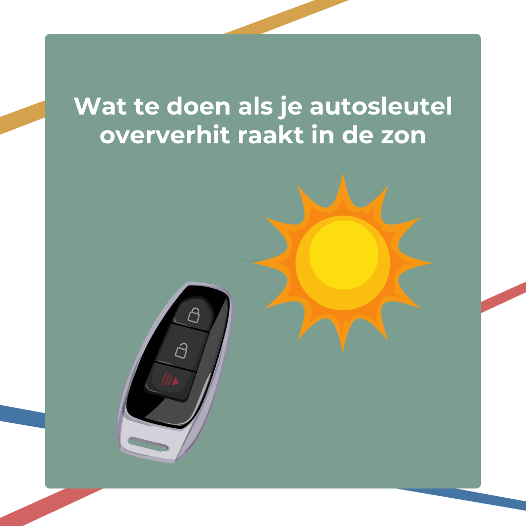 O que fazer se a chave do seu automóvel sobreaquecer ao sol