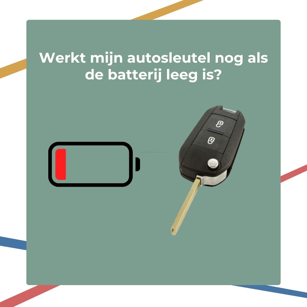 A chave do meu carro continua a funcionar se a bateria estiver descarregada?